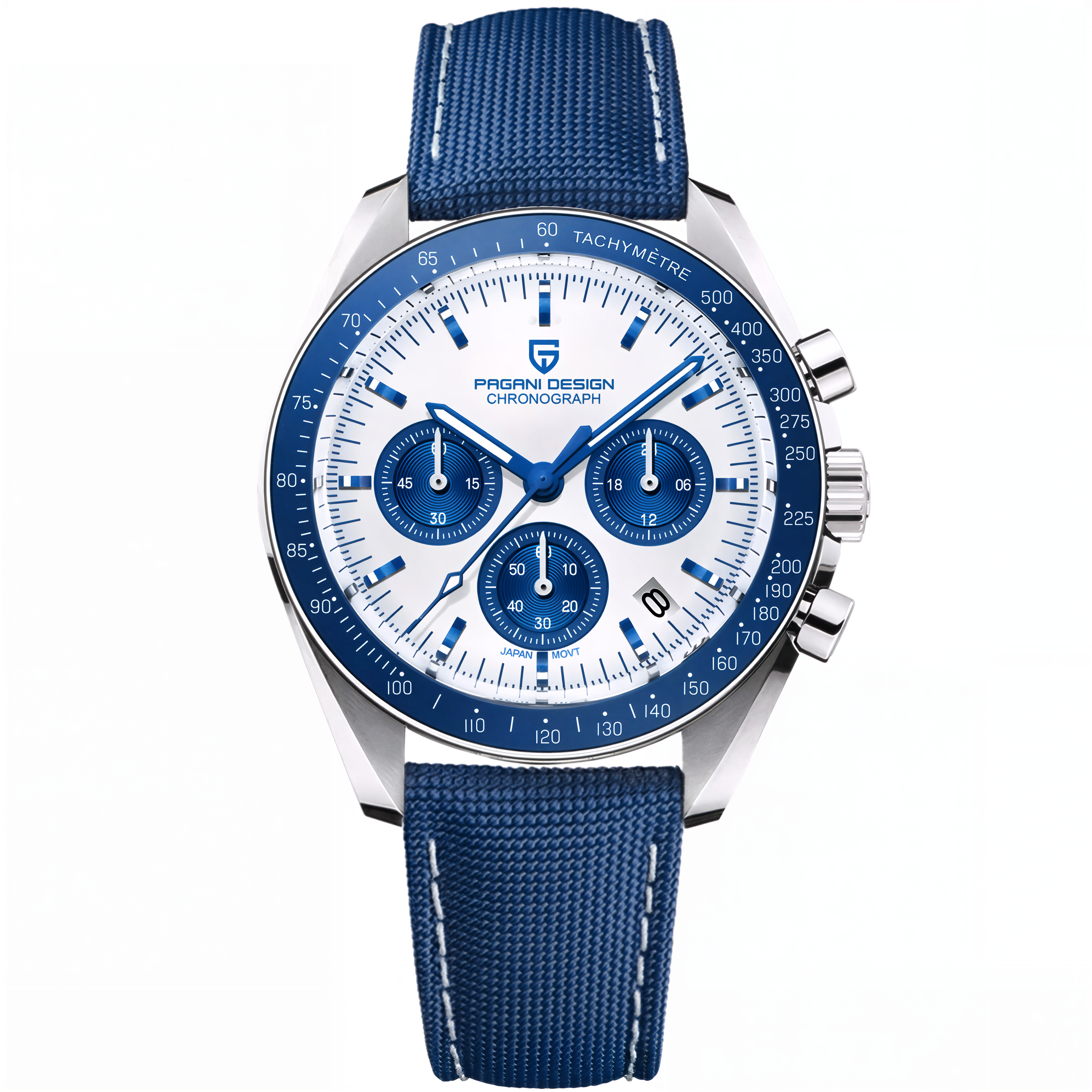 Heritage Moon Chronograph – Silver Blue Edition